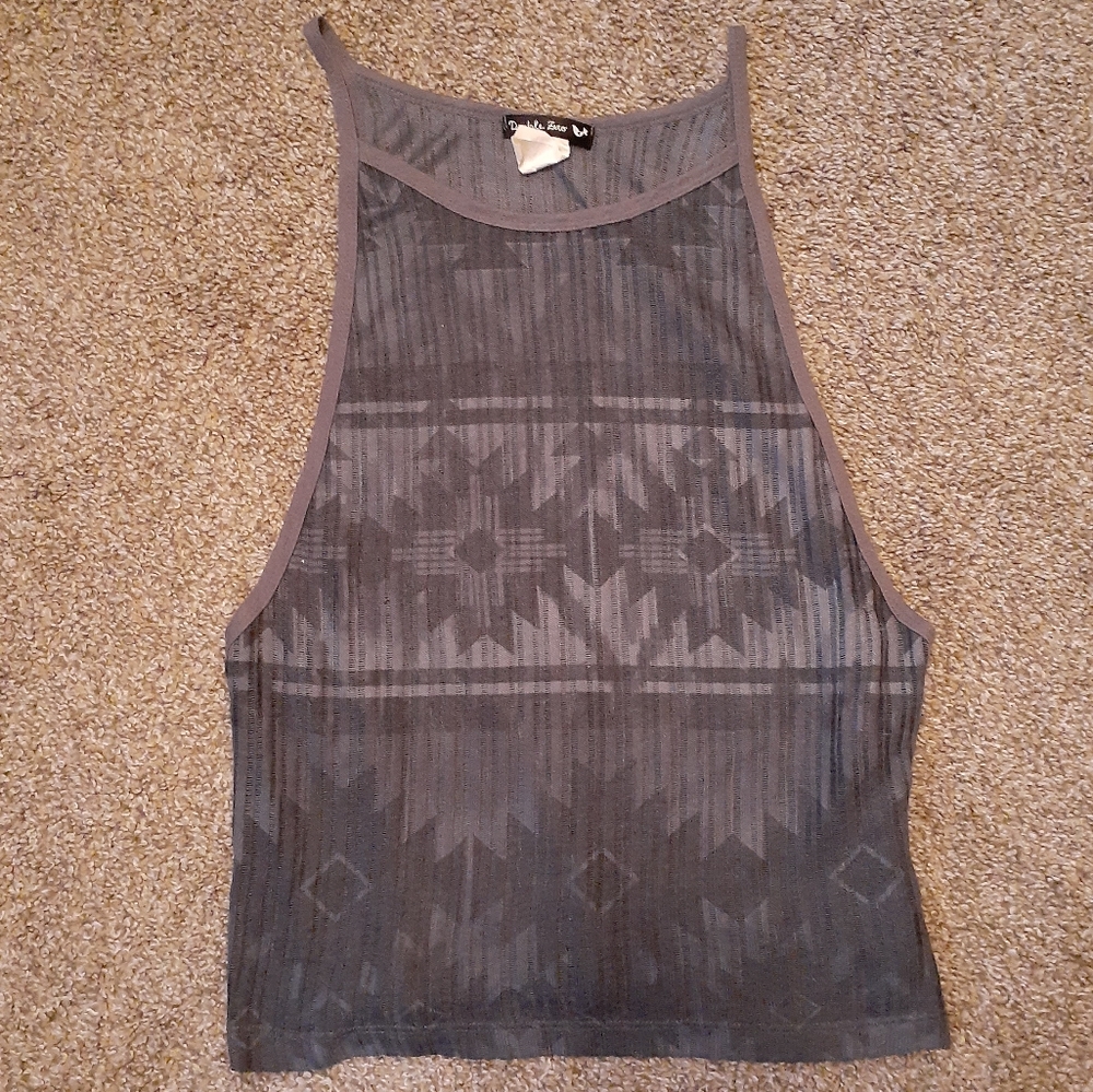 Semi-sheer tribal tank